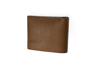 Image showing Brown leather wallet isolated