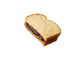 Image showing Bread with chocolate cream