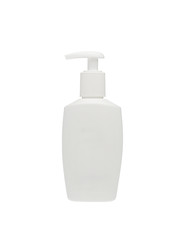 Image showing Soap plastic dispenser in white