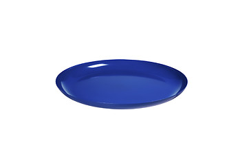 Image showing blue plate on white background