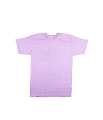 Image showing close up of a blank t-shirt on white background