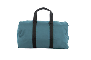 Image showing Blue travel bag on a white background