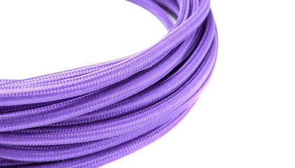 Image showing Purple rope isolated