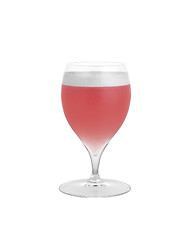 Image showing Red cocktail on a glass