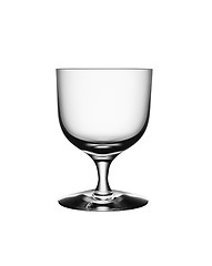 Image showing Empty glass of white wine