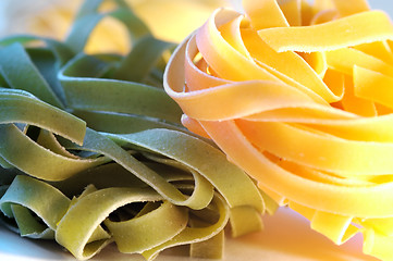 Image showing Colorful italian pasta