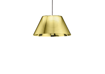 Image showing golden lamp isolated on a white background