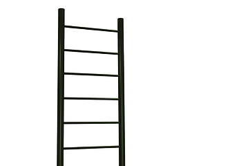 Image showing Green gym ladder