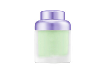 Image showing Cosmetics cream bottle with a white background