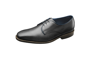 Image showing black shiny man's shoe