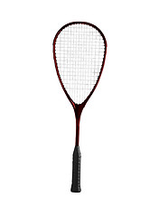 Image showing Badminton racket on a white background