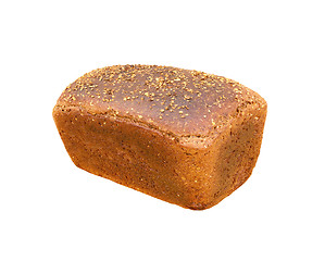 Image showing black bread isolated