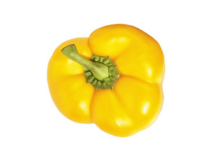 Image showing sweet yellow pepper isolated on white