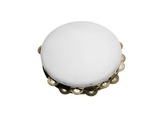 Image showing tambourine under the white background