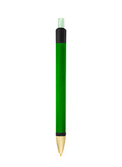 Image showing Close up of green pen isolated