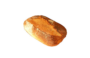 Image showing Bread loaf isolated on white