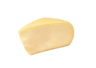 Image showing Piece of cheese isolated on white background