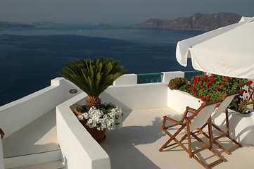 Image showing incredible santorini greek islands