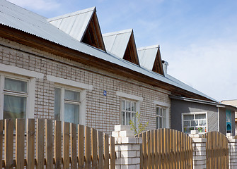 Image showing Country house with a galvanized roof