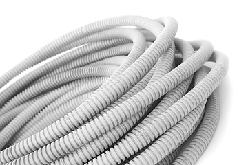 Image showing Corrugated pipe for the cable