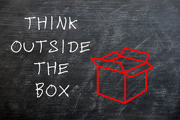 Image showing Think Outside the box