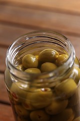 Image showing filled olives