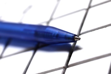 Image showing blue pen