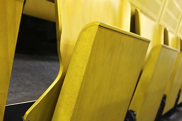 Image showing university yellow lecture hall