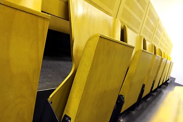 Image showing university yellow lecture hall
