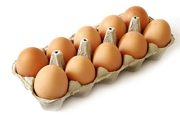 Image showing Eggs in a carton