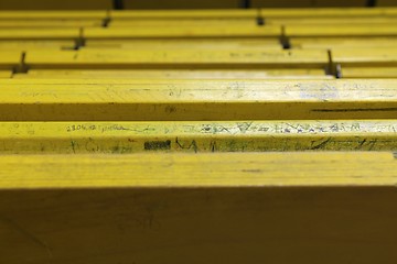 Image showing university yellow lecture hall