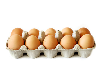 Image showing Eggs in a carton