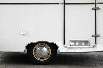 Image showing old camping trailer 