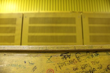 Image showing university yellow lecture hall