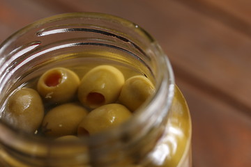 Image showing filled olives