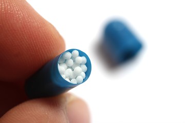 Image showing open homeopathic capsule