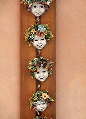 Image showing deco faces