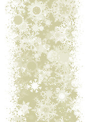 Image showing Elegant Christmas with snowflakes. EPS 8