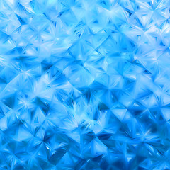 Image showing Glow blue mosaic background. EPS 8