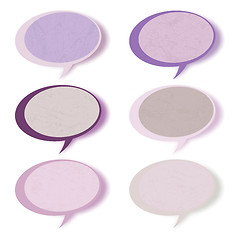 Image showing Retro speech bubbles set with copy space. EPS 8