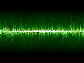 Image showing Sharp cool green waveform. EPS 8