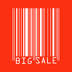 Image showing Big Sale red bar codes. EPS 8