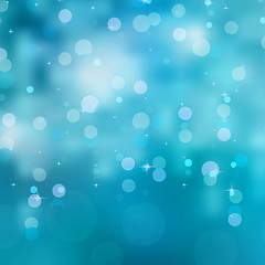 Image showing Glittery blue Christmas background. EPS 8