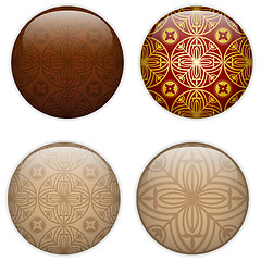 Image showing Glass Circle Button Basque Textures