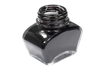 Image showing jar of black ink