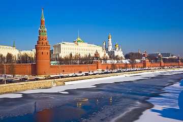 Image showing Moscow Kremlin in winter