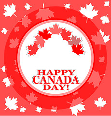 Image showing Happy canada day background