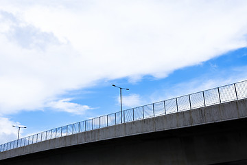 Image showing Street lamp at blue sky