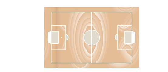 Image showing Soccer wooden field - vector