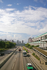 Image showing Traffic in Hong Kong at day